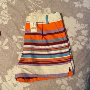 J Crew striped shorts